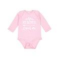 thumbnail image 1 of Inktastic Auntie Loves Me Baby Clothes Boys or Girls Long Sleeve Baby Bodysuit, 1 of 5