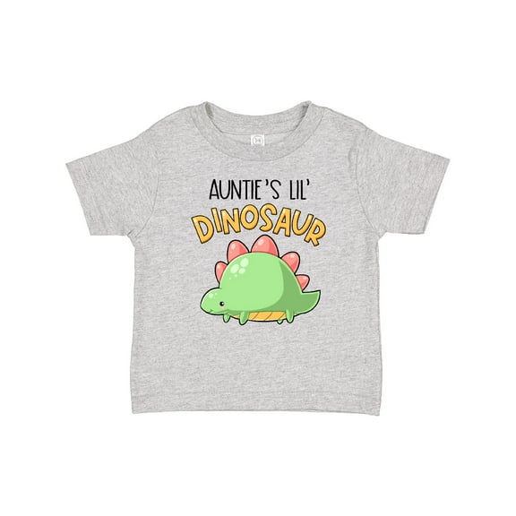 Inktastic Auntie's Lil' Dinosaur with Cute Stegosaurus Boys or Girls Baby T-Shirt
