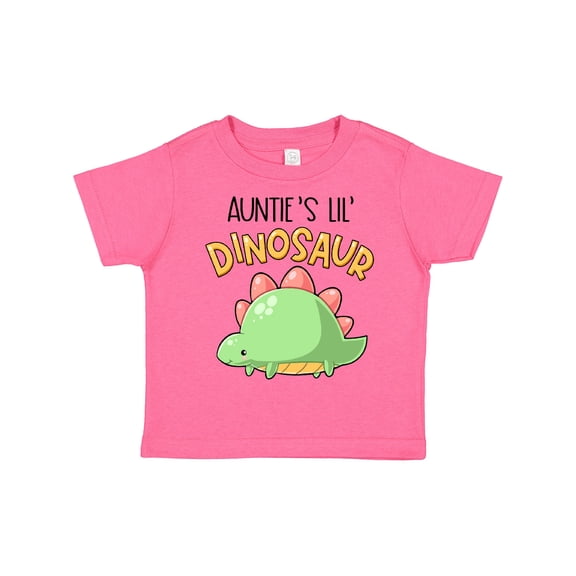Inktastic Auntie's Lil' Dinosaur with Cute Stegosaurus Boys or Girls Toddler T-Shirt