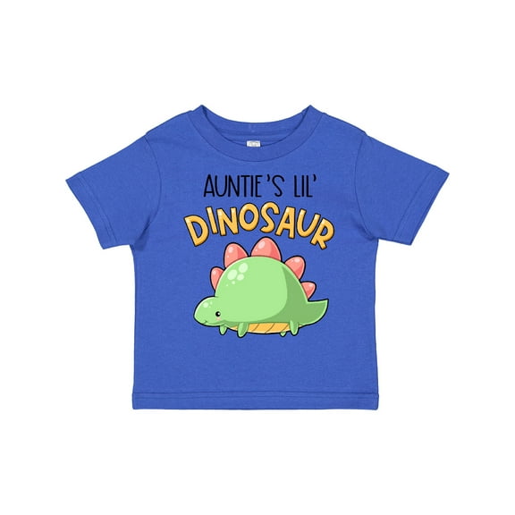 Inktastic Auntie's Lil' Dinosaur with Cute Stegosaurus Boys or Girls Toddler T-Shirt