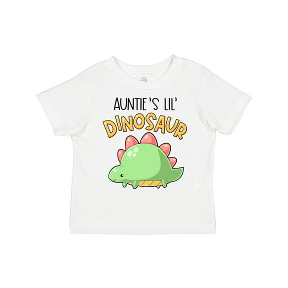 Inktastic Auntie's Lil' Dinosaur with Cute Stegosaurus Boys or Girls Toddler T-Shirt