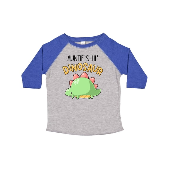 Inktastic Auntie's Lil' Dinosaur with Cute Stegosaurus Boys or Girls Toddler T-Shirt