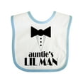 thumbnail image 1 of Inktastic Auntie's Lil Man Boys Baby Bib, 1 of 4