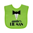 thumbnail image 1 of Inktastic Auntie's Lil Man Boys Baby Bib, 1 of 4