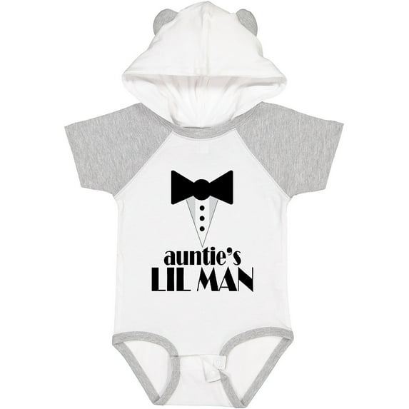 Inktastic Auntie's Lil Man Boys Baby Bodysuit