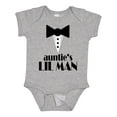 thumbnail image 1 of Inktastic Auntie's Lil Man Boys Baby Bodysuit, 1 of 5