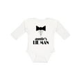thumbnail image 1 of Inktastic Auntie's Lil Man Boys Long Sleeve Baby Bodysuit, 1 of 5