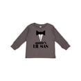 thumbnail image 1 of Inktastic Auntie's Lil Man Boys Long Sleeve Toddler T-Shirt, 1 of 5