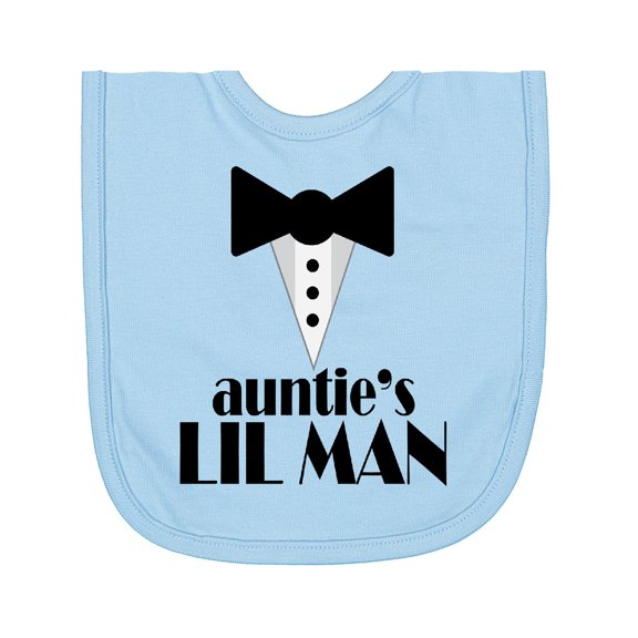 Inktastic Auntie's Lil Man Newborn Bib