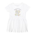 thumbnail image 1 of Inktastic Auntie's Lil' Peanut Polka Dot Elephant Girls Baby Dress, 1 of 5