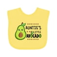 thumbnail image 1 of Inktastic Auntie's Little Avocado with Cute Baby Avocado Boys or Girls Baby Bib, 1 of 4