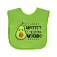 thumbnail image 1 of Inktastic Auntie's Little Avocado with Cute Baby Avocado Boys or Girls Baby Bib, 1 of 4