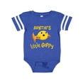 thumbnail image 1 of Inktastic Auntie's Little Guppy Cute Yellow Fish Boys or Girls Baby Bodysuit, 1 of 5