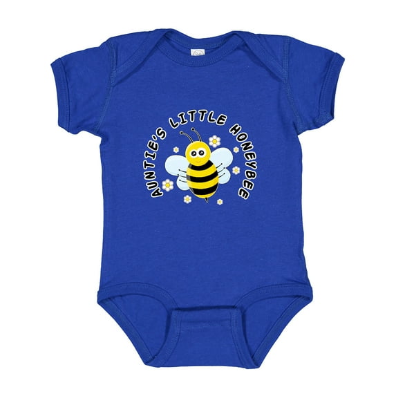 Inktastic Auntie's Little Honeybee Boys or Girls Baby Bodysuit