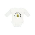 thumbnail image 1 of Inktastic Auntie's Little Honeybee Boys or Girls Long Sleeve Baby Bodysuit, 1 of 5