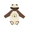 thumbnail image 1 of Inktastic Auntie's Little Honeybee Boys or Girls Long Sleeve Baby Bodysuit, 1 of 5