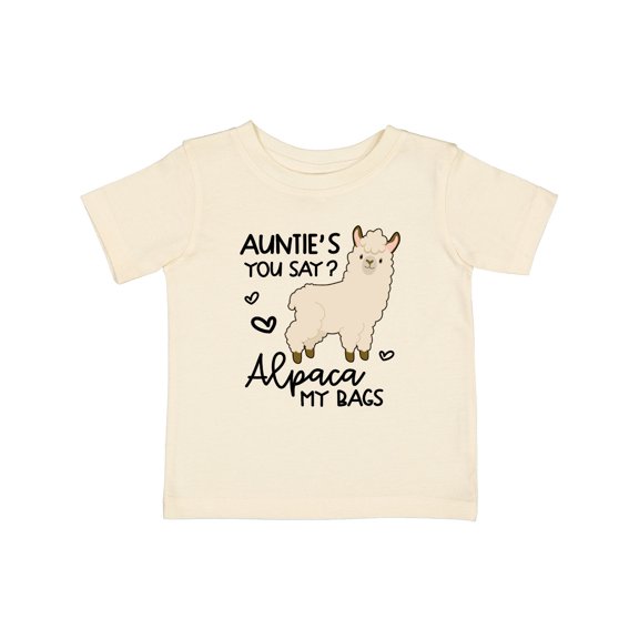 Inktastic Auntie's You Say Alpaca My Bags Boys or Girls Baby T-Shirt