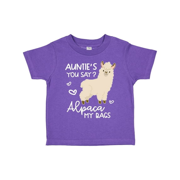 Inktastic Auntie's You Say Alpaca My Bags Boys or Girls Toddler T-Shirt