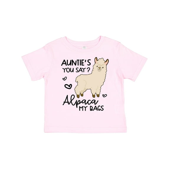 Inktastic Auntie's You Say Alpaca My Bags Boys or Girls Toddler T-Shirt