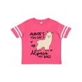 thumbnail image 1 of Inktastic Auntie's You Say Alpaca My Bags Boys or Girls Toddler T-Shirt, 1 of 5