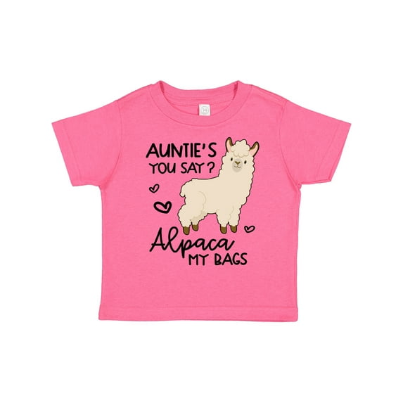 Inktastic Auntie's You Say Alpaca My Bags Boys or Girls Toddler T-Shirt