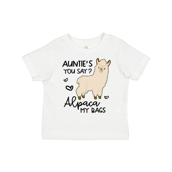 Inktastic Auntie's You Say Alpaca My Bags Boys or Girls Toddler T-Shirt