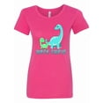 thumbnail image 1 of Inktastic Auntie-saurus Cute Brontosaurus Family Women's T-Shirt, 1 of 5