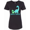 thumbnail image 1 of Inktastic Auntie-saurus Cute Brontosaurus Family Women's T-Shirt, 1 of 5