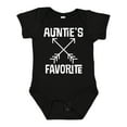 thumbnail image 1 of Inktastic Aunties Favorite Niece Nephew Boys or Girls Baby Bodysuit, 1 of 5