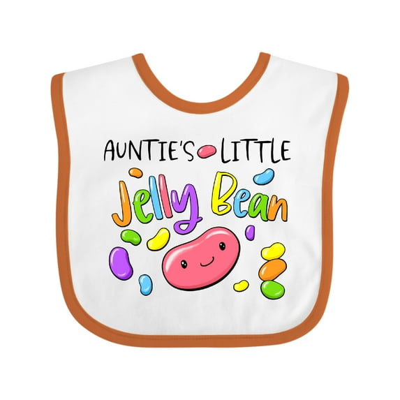 Inktastic Aunties Little Jellybean Cute Easter Candy Boys or Girls Baby Bib