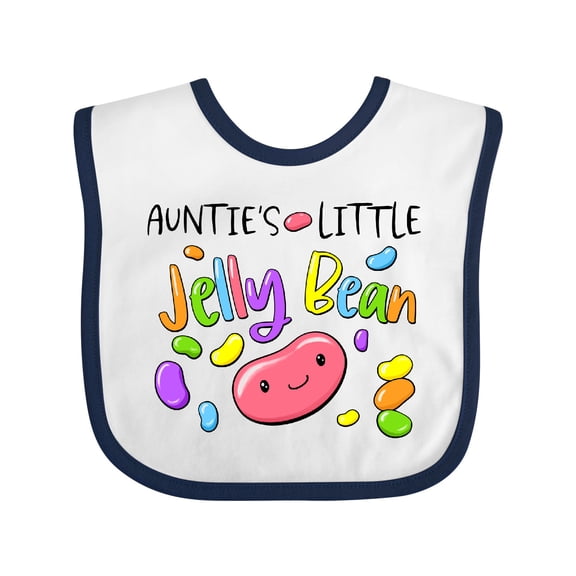 Inktastic Aunties Little Jellybean Cute Easter Candy Boys or Girls Baby Bib