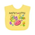 thumbnail image 1 of Inktastic Aunties Little Jellybean Cute Easter Candy Boys or Girls Baby Bib, 1 of 4