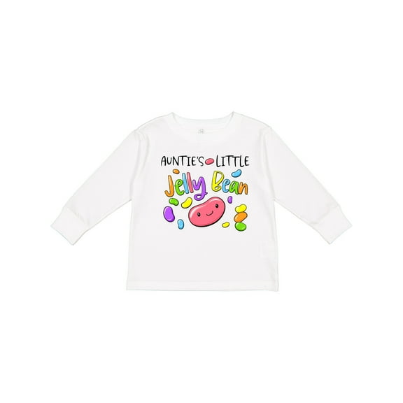 Inktastic Aunties Little Jellybean Cute Easter Candy Boys or Girls Long Sleeve Toddler T-Shirt
