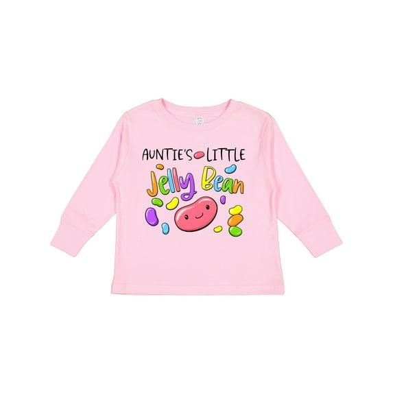 Inktastic Aunties Little Jellybean Cute Easter Candy Boys or Girls Long Sleeve Toddler T-Shirt