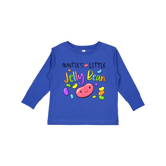 Inktastic Aunties Little Jellybean Cute Easter Candy Boys or Girls Long Sleeve Toddler T-Shirt