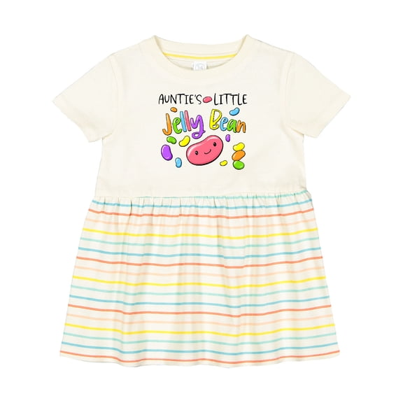 Inktastic Aunties Little Jellybean Cute Easter Candy Girls Baby Dress