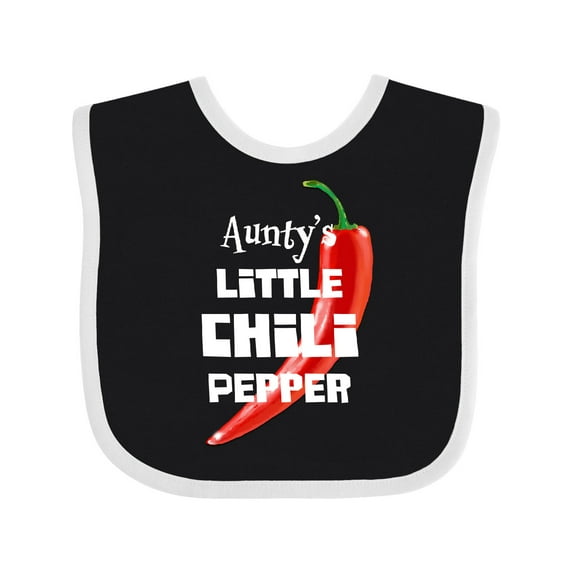 Inktastic Aunty's Little Chili Pepper Boys or Girls Baby Bib