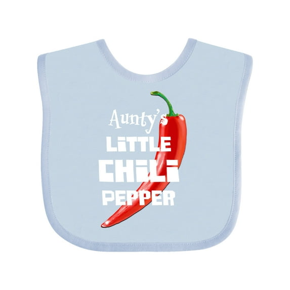 Inktastic Aunty's Little Chili Pepper Boys or Girls Baby Bib