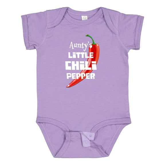 Inktastic Aunty's Little Chili Pepper Boys or Girls Baby Bodysuit