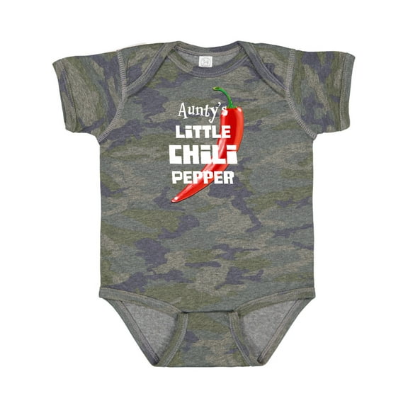 Inktastic Aunty's Little Chili Pepper Boys or Girls Baby Bodysuit