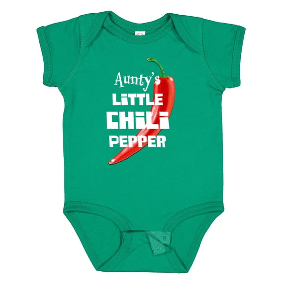 Inktastic Aunty's Little Chili Pepper Boys or Girls Baby Bodysuit