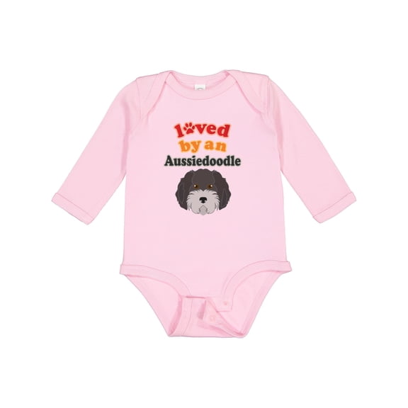 Inktastic Aussiedoodle Dog Gift Boys or Girls Long Sleeve Baby Bodysuit