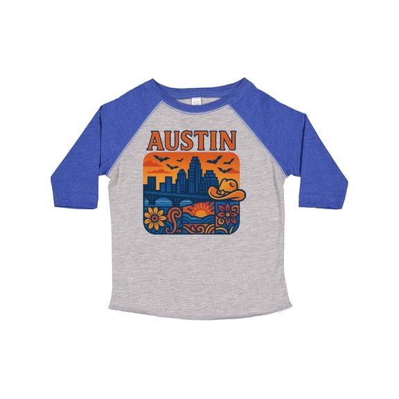 Inktastic Austin Skyline Sunset Art Boys or Girls Toddler T-Shirt