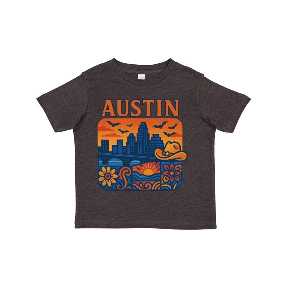Inktastic Austin Skyline Sunset Art Boys or Girls Toddler T-Shirt
