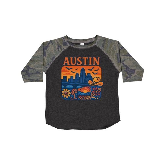 Inktastic Austin Skyline Sunset Art Boys or Girls Toddler T-Shirt