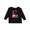 thumbnail image 1 of Inktastic Austin Texas Cowgirl Girls Long Sleeve Toddler T-Shirt, 1 of 5