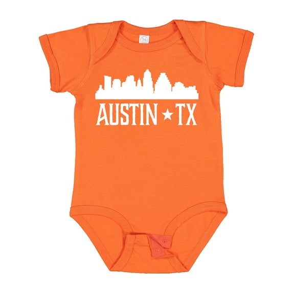 Inktastic Austin Texas Skyline Silhouette TX City Boys or Girls Baby Bodysuit