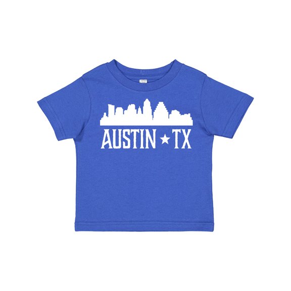 Inktastic Austin Texas Skyline Silhouette TX City Boys or Girls Toddler T-Shirt