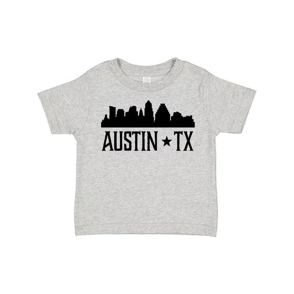 Inktastic Austin Texas Skyline Silhouette TX City Boys or Girls Toddler T-Shirt
