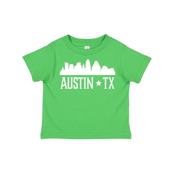 Inktastic Austin Texas Skyline Silhouette TX City Boys or Girls Toddler T-Shirt